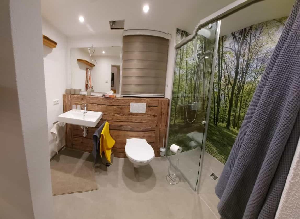 Ferienhaus: Mitten Auf Dem Reiterhof 오흐린겐 외부 사진